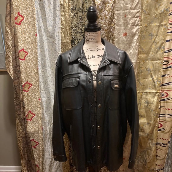 Men’s Vintage Schott’s Leather Jacket (Black) - Picture 1 of 7
